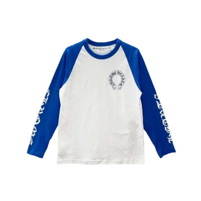 CH Horseshoe Logo Blue White Long Sleeve T-Shirt
