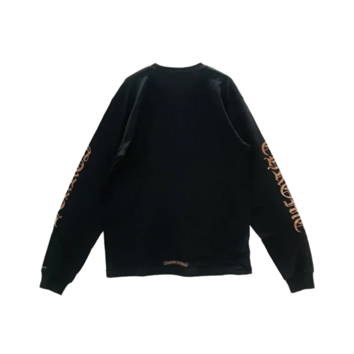 CH Collar Script Logo In Brown Long Sleeve T-Shirt