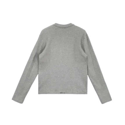 CH Gray Leather Cross Patch Long Sleeve Tshirt